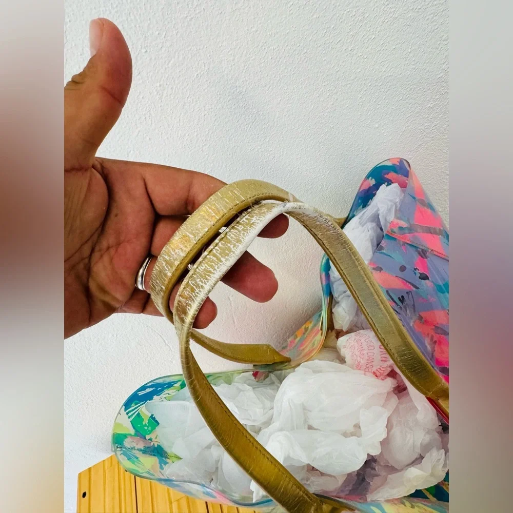 LILY PULITZER Multicolor Plastic Tote Bag - Picture 9 of 13